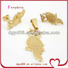 Fashion Jewelry Set Gold Plated Pendant